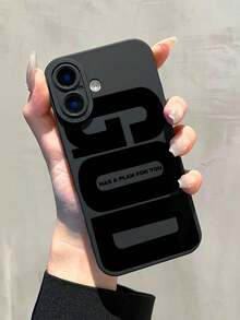 「GOD」文字圖案黑色啞光手機殼，相容 iPhone 13/15/16/17pro/17/14/17/15pro/15 Plus/15 Promax/12pro/13pro/14pro/12mini/13mini/11promax/12promax/13promax/14promax/14plus/17pro Max/17Air/6/6s Plus/7/8/16Pro/16plus/16promax，相容 Galaxy/A54/A14/A12/A13/A15/A32/A33/A24/A52S/S20/S21/S22/S23/S24/S23Plus/S24ultra/S25/A33/A23/A07/A17/S26/A56/A57 - 彩色 - 查看 4