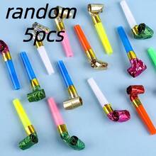 5/20/50pcs Colorful Birthday Party Blowers, Party Noise Makers, Christmas Trumpets, Party Whistles, New Year Party Favors, Party Blowers, Party Gifts, Party Supplies, Random Colors - Multicolor - View 13