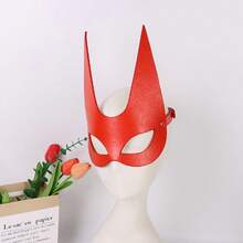 Halloween Carnival Red Devil Mask, Phantom Ball Party Nightclub Mask, Cosplay Prop, Adjustable, Suitable For Holiday Party Ball Performance Costume Prop - Multicolor - View 4