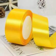 25Yards 4cm Satin Ribbons Crafts Bow DIY Gift Wrap Wine Red Yellow Green Blue Purple Black Gold White Ribbons For Party,Wedding,Birthday Decoration - Multicolor - View 23