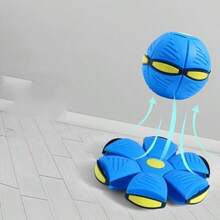 1pc Magic Flying Saucer Ball, Foot-Activated Transformable Stress Relief Bouncing Elastic Ball Outdoor Toy - Multicolor - View 11