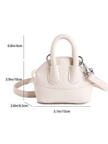 Bolso mini con diseño de nicho en forma de concha, bolso versátil con tiras de espagueti, bolso bandolera, bolso accesorio compacto para salidas - Multicolor - Ver 6