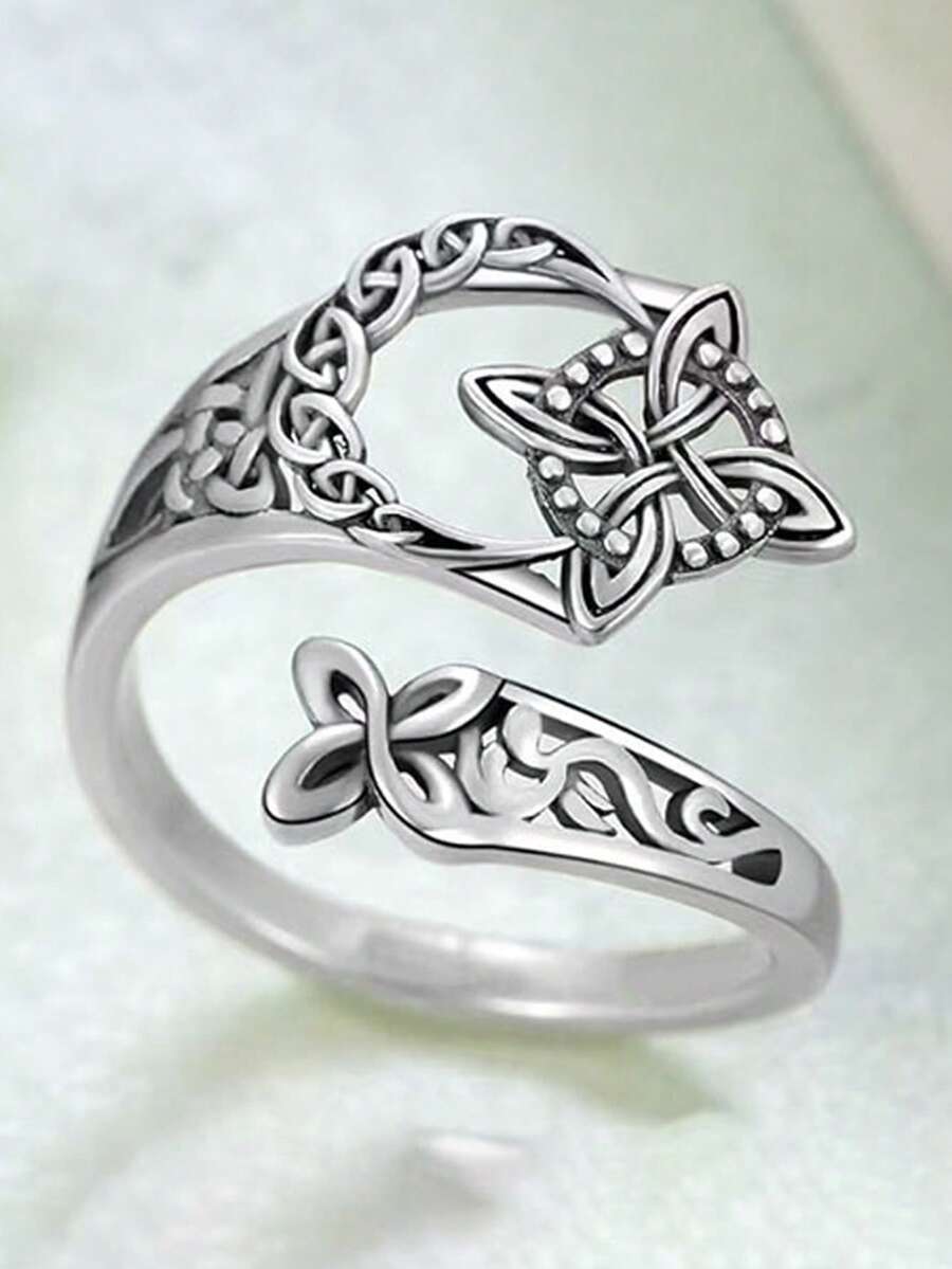 1pc Vintage Ring, Suitable For Women To Wear, Suitable For Wedding, Engagement, Anniversary Party, Valentine's Day Gift - 1# - View 1