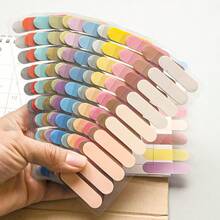 200pcs/Pack Transparent PET Gradient Index Tabs, Colorful Round Head PET Index Tabs, Vintage European & American Colors, Index Tabs, Morandi Color Sticky Notes, Indicator Tabs, Classification Marking Tabs - Multicolor - View 5