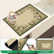 1pc Absorbent Drying Mat, Kitchen Decor Coffee Machine Mat, Handmade Coffee Pot Drip Tray, Kitchen Floor Mat, Table Mat, Kitchen Countertop Dish Drying Mat, Breakfast Mat, Heat Resistant Drip Tray With Non-Slip Backing, Diatomaceous Earth Drip Tray, Stain Hiding, Super Absorbent Kitchen Drip Tray, Easy To Clean Dish Rack Mat, Perfect For Kitchen, Dining Table, Coffee Shop, Bar, Holiday, Party, Home Decor, Holiday Gift - Multicolor - View 8