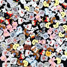 5/12/18/22/32/46 Buah Kancing Resin Kartun Bermata Dua Gaya Acak Pola Kucing Anjing Penguin Kelinci Aksesoris DIY Dekorasi Pakaian Boneka Aksesoris Buatan Tangan Kancing Dekoratif Buatan Tangan - Beraneka warna - View 10