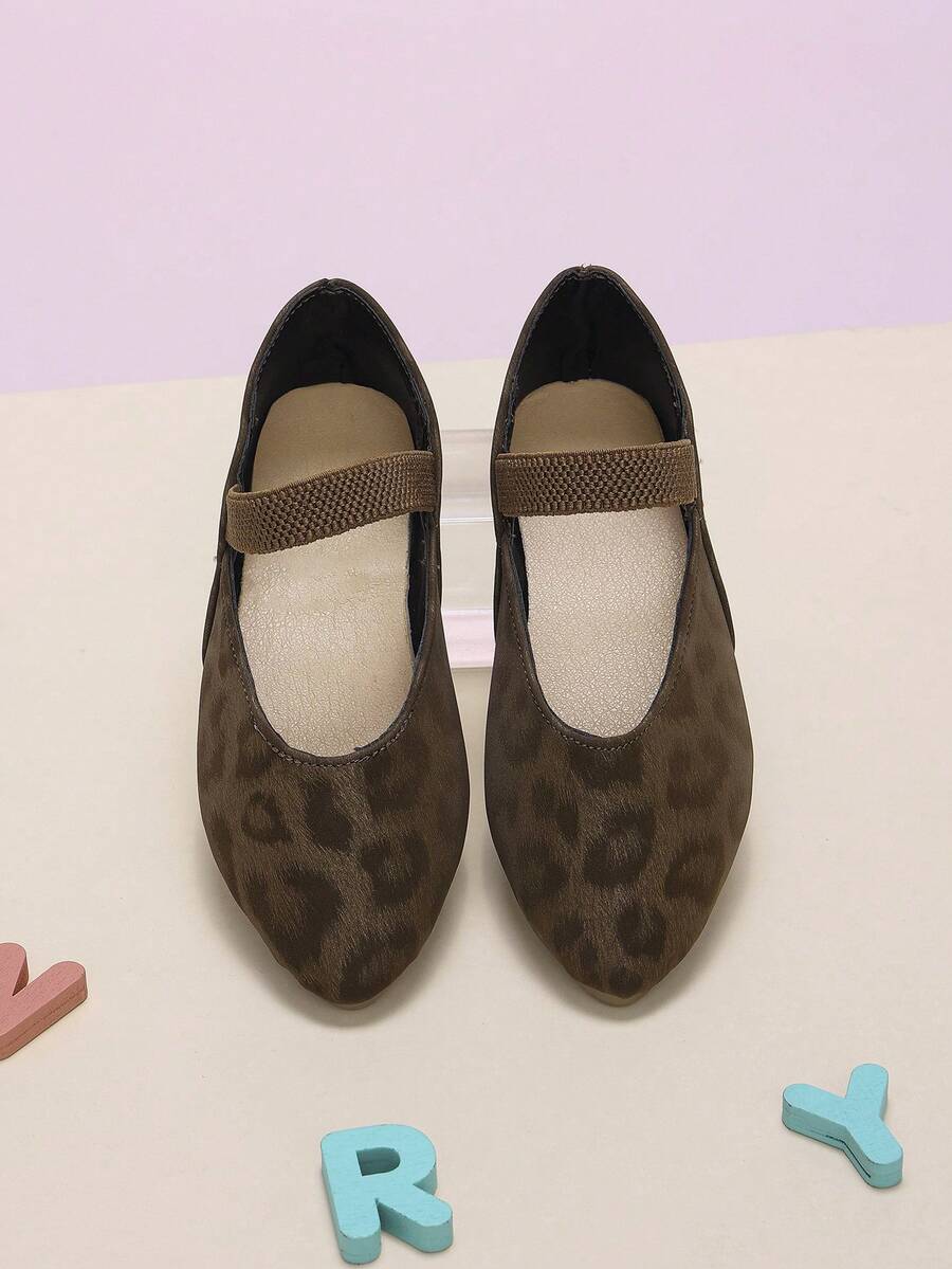 1 Pair Girls' All-Season Pointed Toe Flat Slip-On Shoes, Fashionable ...