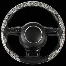 1pc Lightweight Non-Slip Steering Wheel Cover - Faux Mahogany Pattern + Embedded Easy Installation + No Inner Ring; For Car/Pickup/SUV/MPV/Van/D-Shape/O-Shape/Round Steering Wheel - Faux Mahogany Pattern - View 11