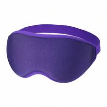 1個 3D 睡眠眼罩，新款輕量 100% 遮光舒適睡眠眼罩 - 男女通用，零眼壓 3D 深輪廓眼罩有效緩解眼睛疲勞/保護睫毛和妝容，可調節肩帶尺寸適合不同頭型通用睡眠眼罩，適用於派對蒙眼遊戲、瑜伽、冥想、旅行休息、辦公室/學校午睡、臥室睡眠，特別適合淺眠者，睡眠者的理想禮物 - 紫色 - 查看 10