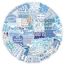 53Pcs Blue Bible Verse Stickers For Faith Journal & Diary Decoration Lukesen School Supplies - 53 PCS - View 4