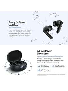 Blackview Airbuds 17 耳機 全球版 ANC & ENC 雙重降噪 人體工學貼合設計 10mm 動圈單體 3.8g 極輕量 IPX4 防水 最長 30 小時總播放時間 無線 BT 6.0 原音 App 控制 - 查看 2