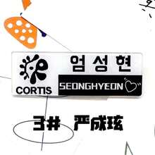 COR/TIS 支持胸針 James Seonghyeon Keonho Juhoon 名牌徽章 K-Pop 偶像周邊商品 背包吊飾配件 送給好朋友、同學的開學季禮物 - 彩色 - 查看 12
