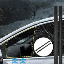 2 Pieces Car Side Window Wiper Water Removal Mist Silent Auto Window Glass Wiper Rubber Strip Wiper Blade - A - View 2