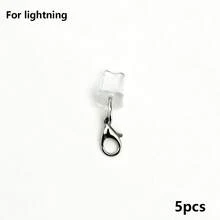 5/10/20pcs Dust Plug + Lobster Clasp, Transparent Silicone Material, Phone, Tablet, Earphone, Kindle Charging Port Dust Plug, Small And Lightweight, DIY Small Accessory Decoration, Compatible With Apple Lightning/Type-C/Android MicroUSB/, Includes All Phone Models Of Android And Other Series/Apple 17/16/15 Series, Protects Charging Port, Waterproof, Moisture-Proof, Dust-Proof, Firm And Not Easy To Fall Off - Multicolor - View 15