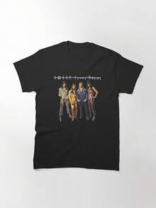 Camiseta con Estampado Vintage de la Banda Rebel Rouser The Sweet - Camiseta con Estampado de Miembro de Banda Retro, Camiseta Casual de Cuello Redondo Suave para Conciertos, Uso Diario y Eventos Temáticos - Ajuste Cómodo para Todas las Temporadas F - Negro - Ver 1