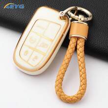 適用於 Fiat、 Grand Cherokee、Renegade、Patriot、Grand Commander 的鑰匙遙控器保護套附鑰匙圈吊飾，柔軟 TPU 鑰匙保護殼 - A款 - 查看 8