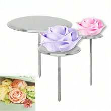 3 Sizes Cake Flower Nail Piping Needle Stick Stand DIY Baking Decorating Tools Stainless Steel Ice Cream Confectionery Nails - Multicolor - View 6
