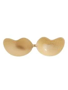 1/2 Packs Pleated Peach Shape Self-Adhesive Bra, Seamless Invisible Backless Lifting Nipple Covers For Wedding Evening Dresses - Multicolor - View 32