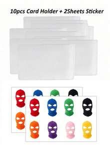 1/2/3/4/5/10pcs Sarung Pelindung Privasi Foto ID - Tempat Kartu PVC Buram, Kualitas Kristal, Tempat Kartu SIM, Anti-Magnetik, Cocok Untuk Kantor, Sekolah, Kartu Kredit, Kartu Identitas Kerja dan Kartu Akses, Mudah Dibawa, Ringkas dan Ringan - MultiWarna - View 15