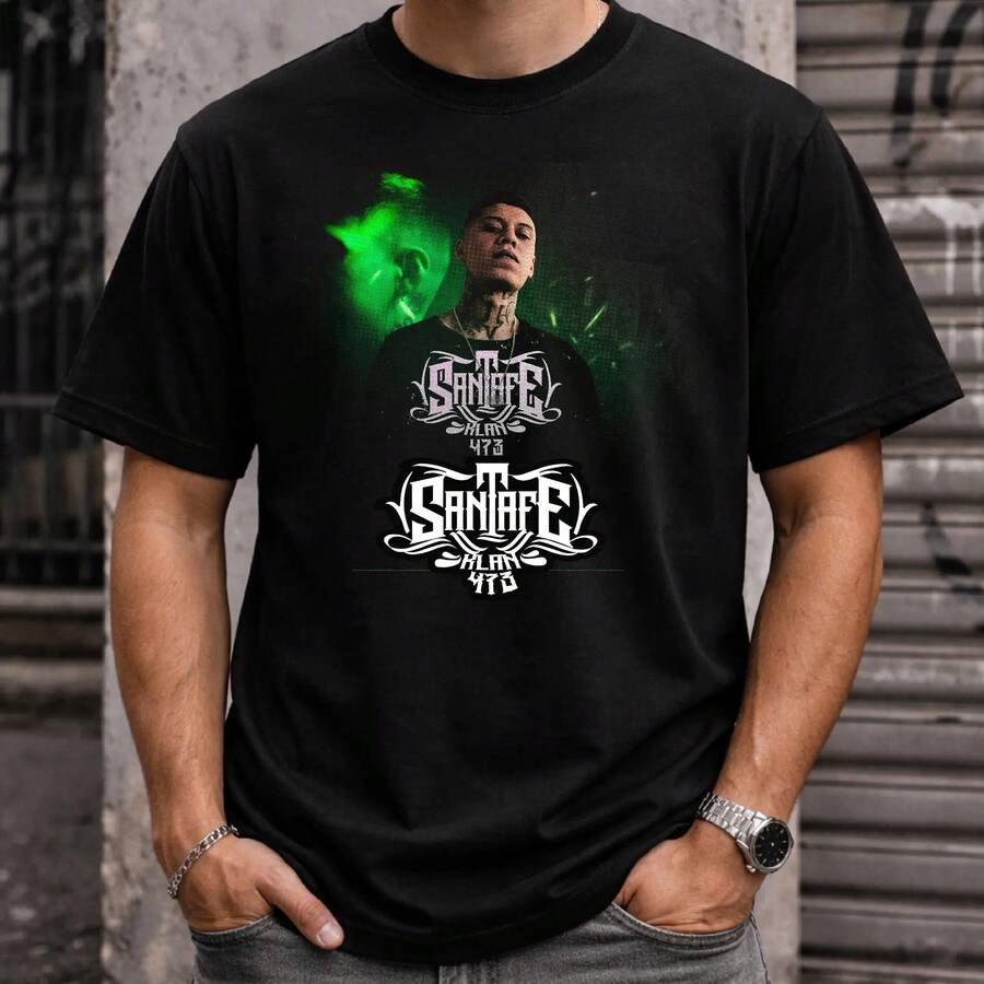 T-Shirt, Santa Fe Klan, Santa Fe Klan, Green Design - Black - View 1