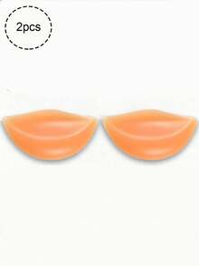 2/4Pcs Thickened Silicone Bra Inserts | Invisible Push Up Breast Pads | Waterproof Reusable Swimsuit Inserts For Bikini, Swimwear & Daily Bras - Multicolor - View 7