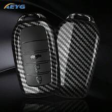 碳纖維 ABS 汽車鑰匙遙控器保護套，防刮耐衝擊保護殼，適用於 Avalon C-HR Camry Corolla Prius Prado RAV4 - 豐田A款 - 查看 2