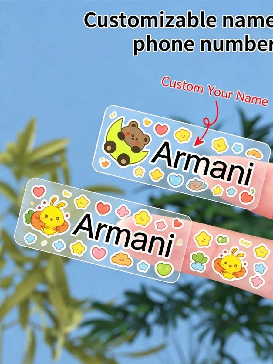1/240pcs Customized Arabic Stickers, Waterproof And Scratch-Resistant, Suitable For Diary, Suitcase, Laptop, Phone Case Decoration, DIY Graffiti Stickers, Professional Customized Crystal Label Cup Stickers, Product Logo Design, Multiple Size Options
