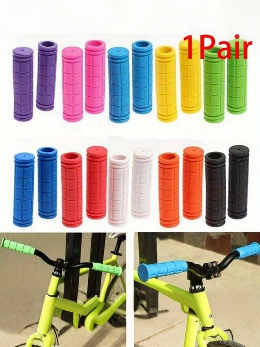 Shockproof Bike Handlebar Grips With Square Grid Bicycle Bar Grips For Adult Riders Rubber Hand Grip For Trail Commute Bike Stuff BMX MTB Scooters Folding Bike Mountain & Cruiser Bikes Motorcycle Handles Bike Accessories