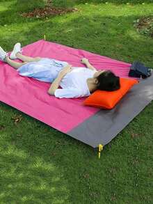 Waterproof Beach Mat, Extra Large Waterproof Beach Blanket, Foldable Waterproof Pocket Beach Blanket, Portable Lightweight Picnic Beach Mat, Quick-Dry Outdoor Sand-Proof, Portable Outdoor Blanket, Suitable For Picnic, Travel, Camping And Hiking - Multicolor - View 1
