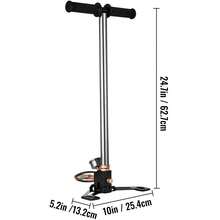 4500PSI Air Inflator Hand Pump Inflator 310BAR - Black - View 10