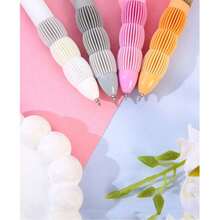 4pcs Cute Puppy Pattern, Fresh Style, Black 0.5mm Retractable Quick-Dry Gel Pens, Suitable For Students, Back To School - A - View 5