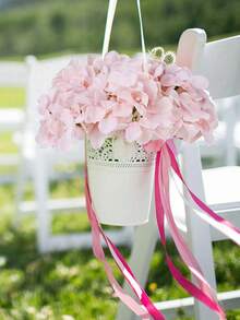 [Quantity] Pcs/Set 9.06 Inch Artificial Hydrangea Bouquet, Faux Hydrangea Stems, Suitable For Wedding Centerpieces, Home Decor (White) - Multicolor - View 11