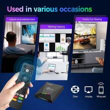 Q96 OHP Z1 Max 安卓 15 8K 高清电视盒，4G/5G 双频 WiFi 媒体播放器，支持全志 H618 四核处理器，语音遥控器，IPTV - 黑色 - 查看 7