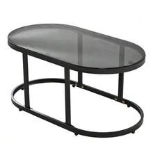 Conjunto de muebles de jardín con estructura de hierro galvanizado, muebles de jardín de cuerda gris, patas ajustables, tablero de mesa de cristal liso, conjunto de 5 piezas, incluyendo todos los cojines de asiento y respaldo. - Gris - Ver 8