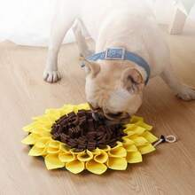 Alfombra de olfateo para mascotas, manta de entrenamiento, alfombra de olfateo con girasol para perros, juguete de rompecabezas para aliviar el estrés de los perros, alfombra de forrajeo nasal para mascotas - Multicolor - Ver 1