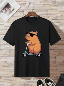 Short-Sleeved T-Shirt For Boys - Black - View 1