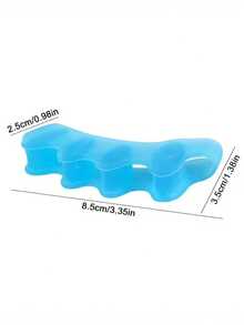 4Pcs Silicone Toe Separators Pads Unisex Soft Shock Absorption Toe Spacers Anti-Slip Anti-Wear Lightweight Foot Pads Insoles Comfortable Toe Cushions For Daily Wear Walking Running - A - 查看 3