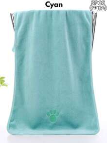1/3/5pcs Customized Name & Paw Print Embroidered Pet Towels, Quick-Dry Microfiber Bath Towels, Suitable For Dogs And Cats, Perfect For Puppy Bathing, Beach, Camping And Daily Use, Multiple Colors Available, Suitable For Small/Medium/Large Pets - Multicolor - View 15