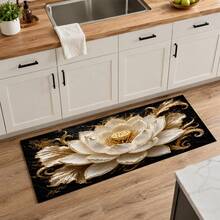 1pc 3D Floral Pattern Diatomaceous Earth Absorbent Mat, Non-Slip Heat-Resistant Water-Absorbing Mat, Suitable For Kitchen Countertop, Coffee Machine, Tableware, Home, Cafe, Bar, Party Decoration Placemat Gift - Multicolor - View 13