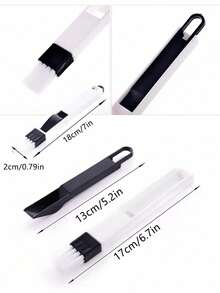 2-In-1 Multifunctional New Plastic Window Track Cleaning Tool With Collector And Crevice Cleaner, Anti-Aging, Detachable Dustpan Brush 2-In-1 Design, Can Clean Window Sills, Keyboards, Drawers, Wall Corners And Other Crevices In The Home, With Small Dustpan Design, Convenient To Use. Window Groove Cleaning Tool, Crevice Trash Cleaning Brush Shovel, Can Achieve Dual Window Groove Cleaning, Detachable Brush Head - 2-in-1 - View 6
