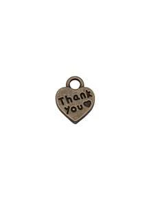 20pcs 12x10mm Double-Sided Thank You Heart Charms Pendant For DIY Jewelry Making Necklace Keychain Phone Chain Bracelet Making Accessories - Thank You for Your Kindness. - View 5