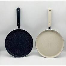 Sartén antiadherente verde de 26 cm (sin tapa), Sartén doble cara, sartén antiadherente para freír y saltear, olla para hacer tortitas sin aceite, apta para cocina de inducción y cocina de gas, para hervir mariscos diseño completamente nuevo, simple y práctico. - Ver 1