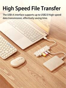 HP---USB Hub With Type-C Charging Adapter 2.0 Splitter, Compatible With Apple Laptop Converter, Supports 4K Projection PD Charging, 4-In-1 Docking Station - View 8