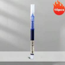 10支/10支 0.5mm 快乾中性凝膠筆，黑/藍/紅順滑書寫圓珠筆，耐用塑膠蓋，適合學生考試、學校、辦公室日常使用，開學季 - A - 查看 11