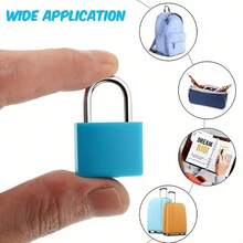 Copper Core Padlock For Bags, Luggage, Cabinets, Student Dorms, Portable Travel Lock, Colorful Small Lock - A - View 9