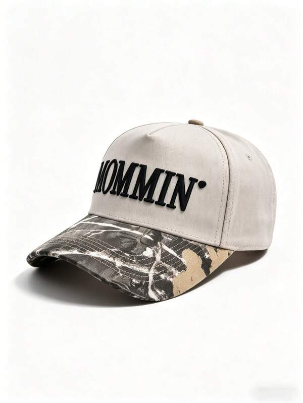 1 pieza Gorra de béisbol retro con letra MOMMIN: Presenta un ajuste perfectamente equilibrado y es unisex, lo que la convierte en un accesorio versátil que combina bien con cualquier atuendo