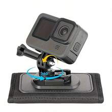 Quick Release Backpack Clip Mount, 360° Rotating Action Camera Bracket, First-Person View Video Fixing Clip Live Streaming Accessory, Backpack Strap Shoulder Strap Waist Belt Clip Handheld Chest POV Hiking Body Sensor Attachment - Multicolor - View 3