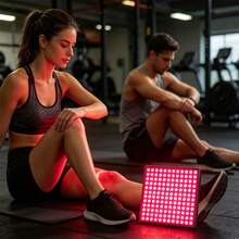 1 Set LED Red Light Beauty Device, 144 Beads, 660nm Wavelength, Brightening Dull Skin, Home Use USB Interface Red Light Beauty Device, Sports Light, Yoga Light - Red - View 4