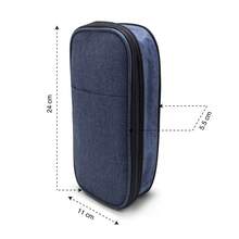 ANDROMEDA INC Expandable Blue And Gray School Pencil Case, Organizer Case - Blue - View 6