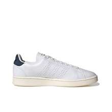 Zapatillas bajas adidas neo ADVANTAGE de piel sintética azul con tacón para hombre, color blanco. - Blanco - Ver 2